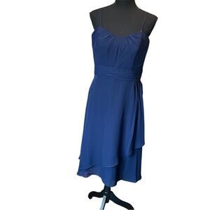 Alfred Angelo Navy Strapless dress Size 8